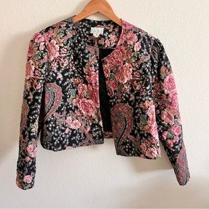 Vintage Expo Floral Paisley Jacket Sz M